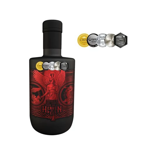 Heaven & Hell Gin - Inspired by Lust Tomato 0,7L 47% (paradicsomos, gyógynövényes) & Hell Gin - Gold 47 0,7L 47%